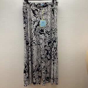 CeCe Size 1X Black & White Palazzo Pants. New With Tags